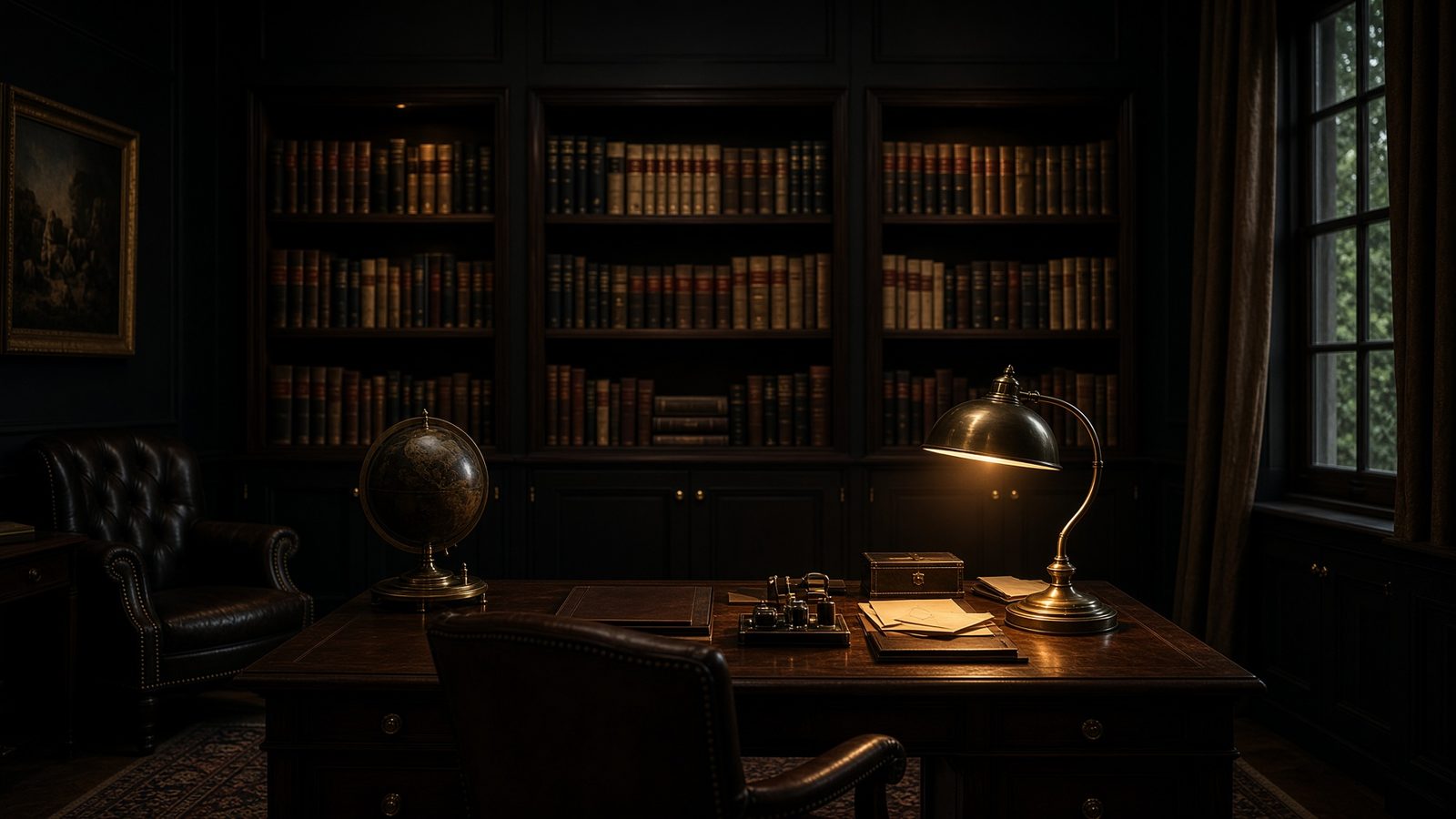 Study interior used to represent professional practice